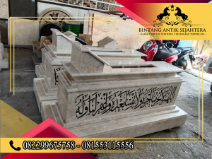 Makam Uje Marmer Kaligrafi Mewah Elegansi Abadi Dalam Balutan Religi