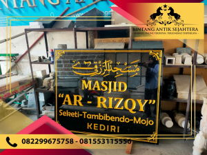 Nameboard Granit Black Gold Harga Terjangkau di Tulungagung