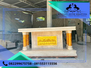 Meja Altar Berbahan Marmer Mewah Elegan Hanya di Tulungagung